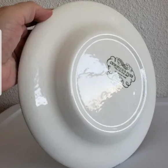 .#Vintage Currier&Ives The Old Crist Mill Underglaze Print By Royal Plate USA# - Picture 7 of 9